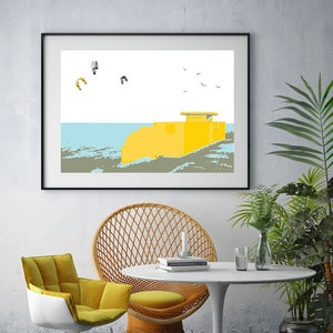 Dollymount Kite Surfers Print