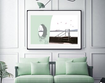 The Seafront (Seagulls) Print