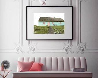 Thatched Cottage Print