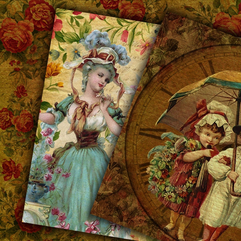 VICTORIAN ART SHEETS Instant Download Digital Paper | Etsy UK