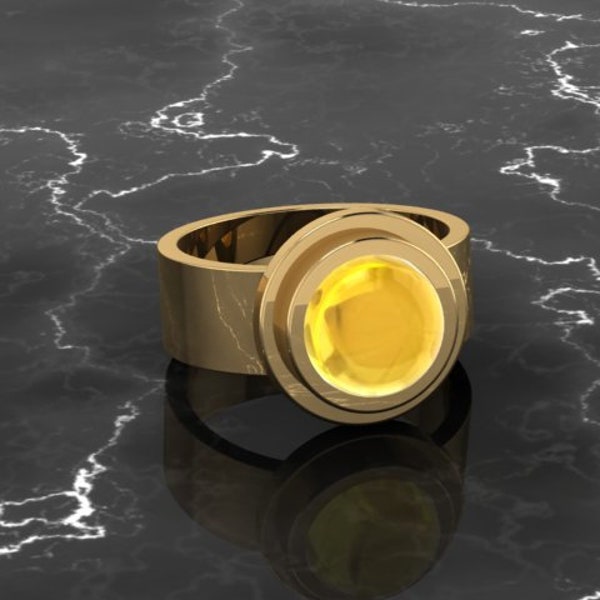 yellow lantern ring