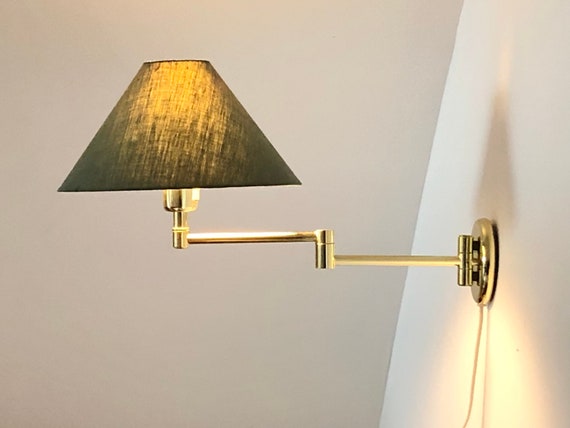 Mid century swing arm wall lamp deals