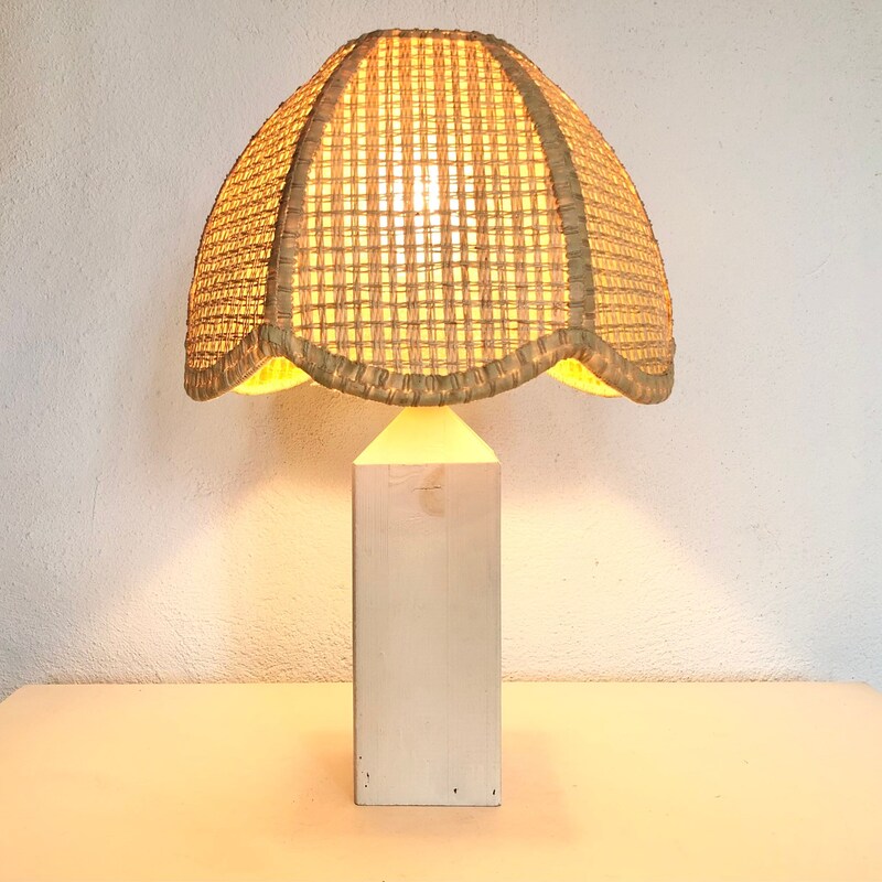 beige rattan lamp shade 