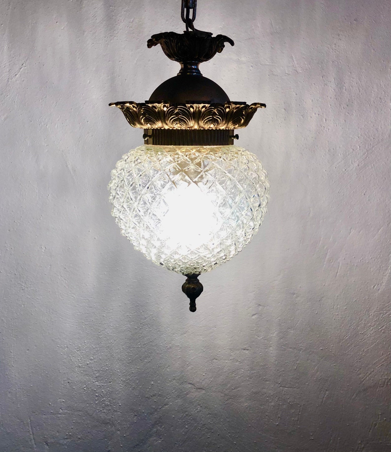 Mitte des Jahrhunderts Design belgischen Ananas Messing und | Etsy