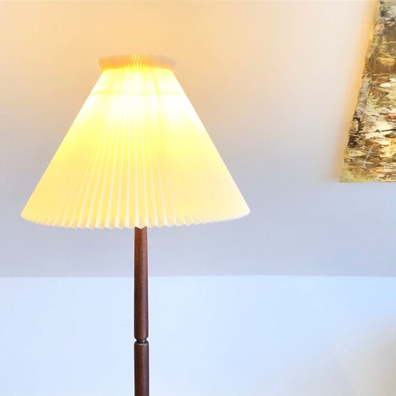 Exclusive Vintage Mid Century Danish Floor Lamp in Teak Wood With