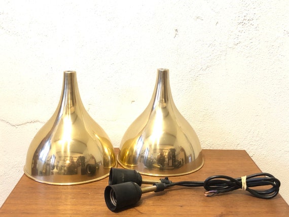 Pair of Jo Hammerborg Danish Mid Century Modern “silhuet” Ceiling