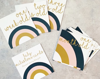 Rainbow Baby Milestone Cards