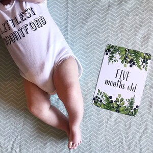 Foliage Design Baby Milestone Cards (foliage Design Baby Milestone Cards)
