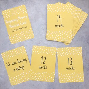 Moutarde jaune Design grossesse étape cartes