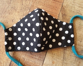 Womans Polka Dot Face Mask