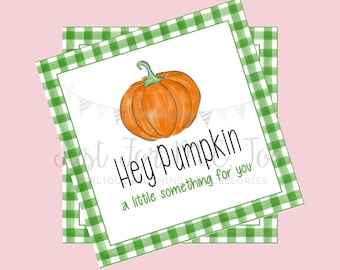 Fall Printable Tags, Instant Download, Fall Tags, Pumpkin Gift Tags, Lunchbox, Pumpkin, Printable, Hey Pumpkin, Halloween, Thanksgiving