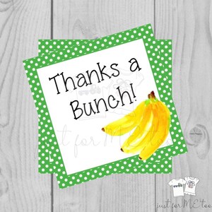 Printable Tags, Instant Download, Thank You Tags, Square Gift Tags ...