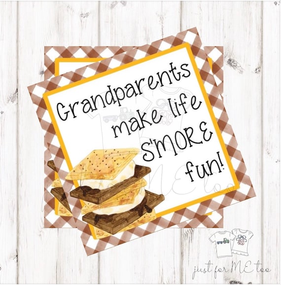 Smores Printable Tags Instant Downloadgrandparent's Day - Etsy