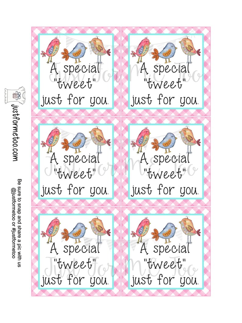 Easter Printable Tags Instant Download Employee Tags Square - Etsy