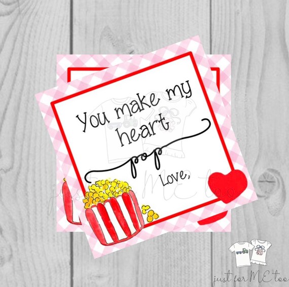 Valentine Printable Tags Instant Download Valentine's | Etsy