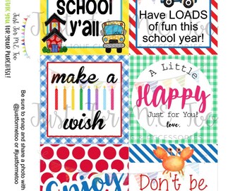 July Bundle Printable Tag Bundle, Digital Tags, Gift Tag, Summer Tag, Pintable, Download, Gift Tags, School, Birthday, Enjoy, Digital Tag