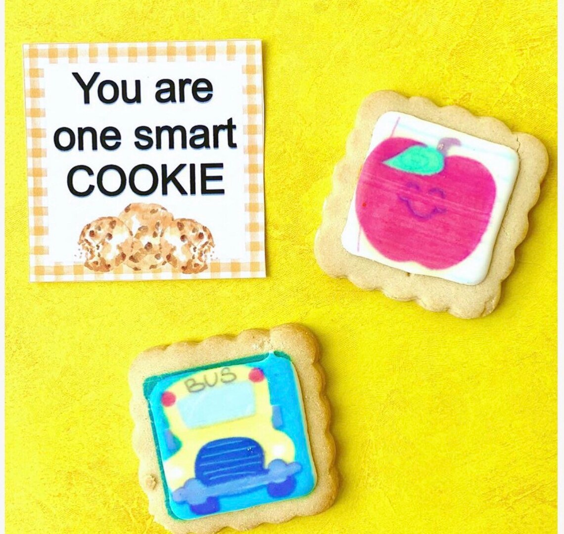 Instant Download Printable Back to School Tags Apple Orange | Etsy