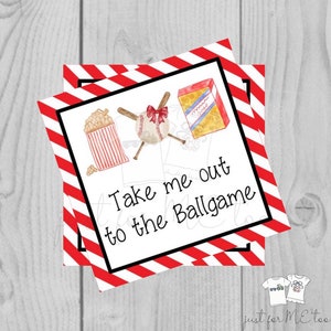Printable Tags, Instant Download, Baseball Tags, Softball Tags, Square ...