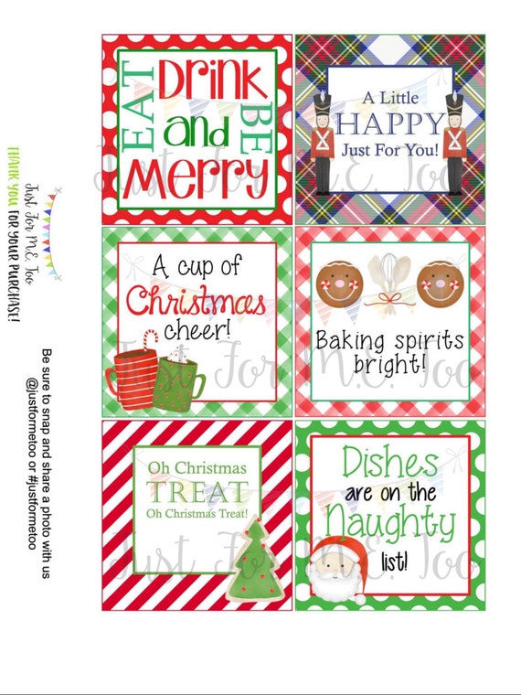 Cute, Easy Neighbor Christmas Gifts {Printable Tags!} - It's Always Autumn