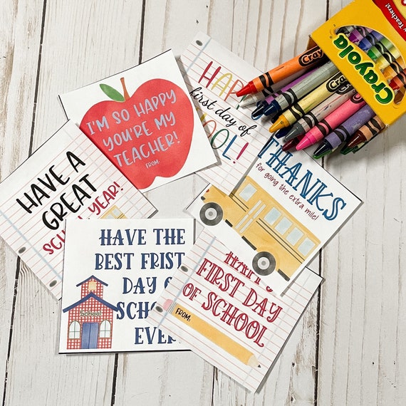 Back to School Printable Tags Back to School First Day of - Etsy