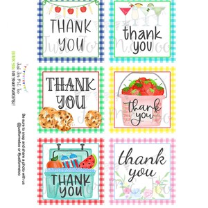 Instant Download Printable Thank You Tags, Thank you Digital Download, Nurse, Teacher, Community Helper, Friend, Teacher, Coworker