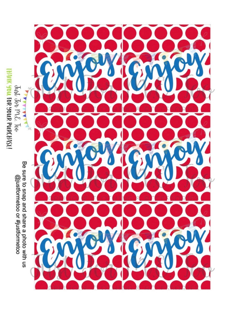 Printable Tag Everyday Tag Instant Download Get Well Soon - Etsy