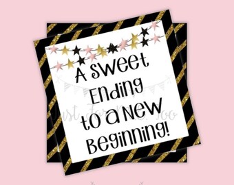 New Year's Eve Printable Tag, Instant Download, Gift Tag, 2022 Gift Tag, Gifting, New Years Gift, New Year Party, Sweet Treat, New Beginning