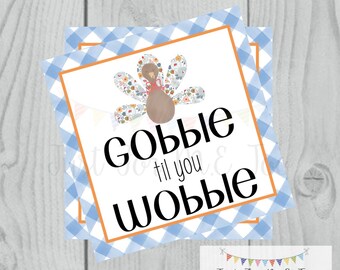 Thanksgiving Printable Tags, Instant Download, Fall Tags, Turkey Gift Tags, Birthday, Lunchbox Notes, Thanksgiving,  Printables, Boys