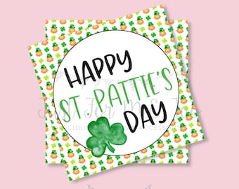 St. Pattie's Day Printable Tags, Instant Download, Friend Tag, Classroom, Shamrock, Treats, Clover, Lunch Box Tag, York Peppermint Pattie