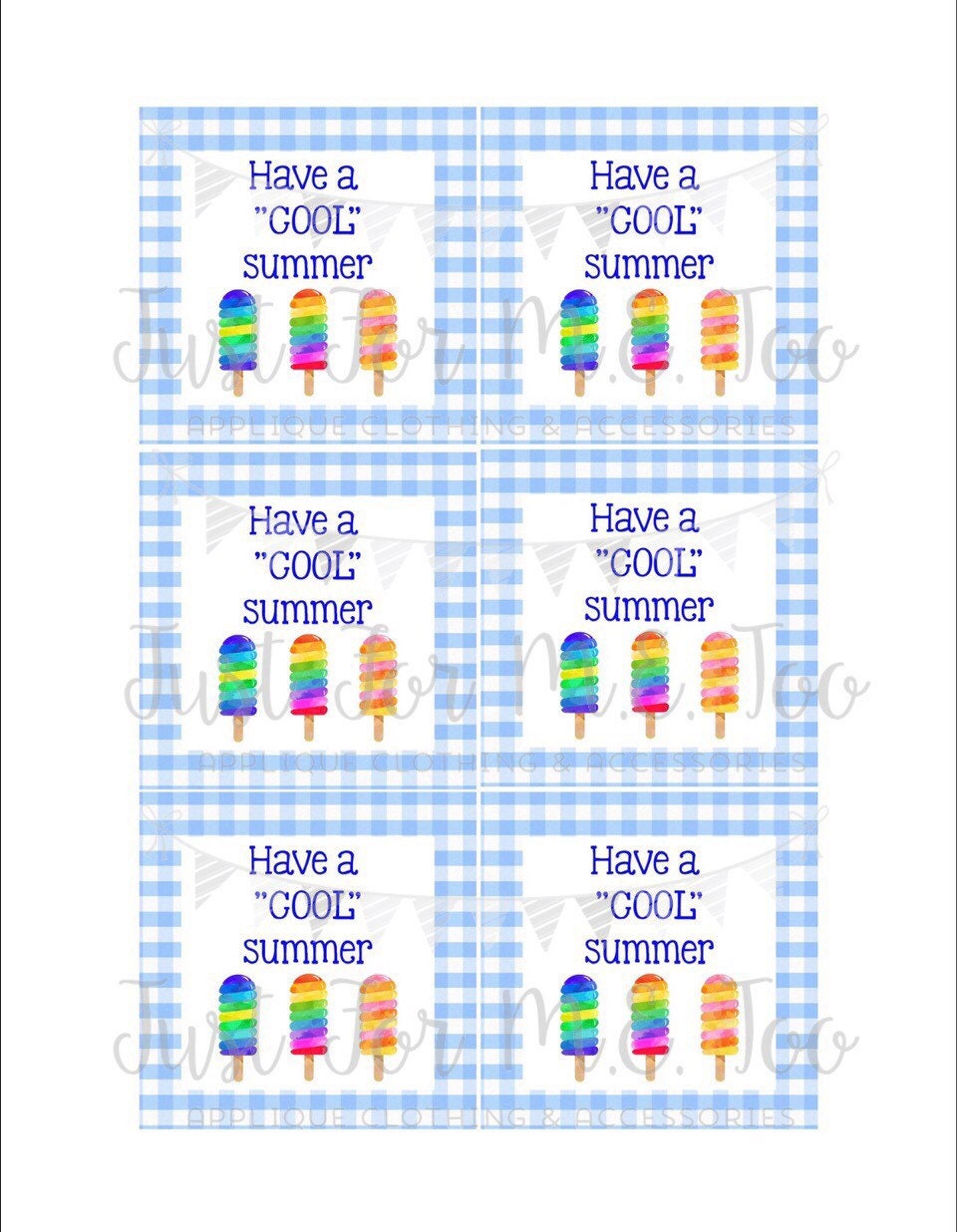 summer printable tags have a cool summer instant