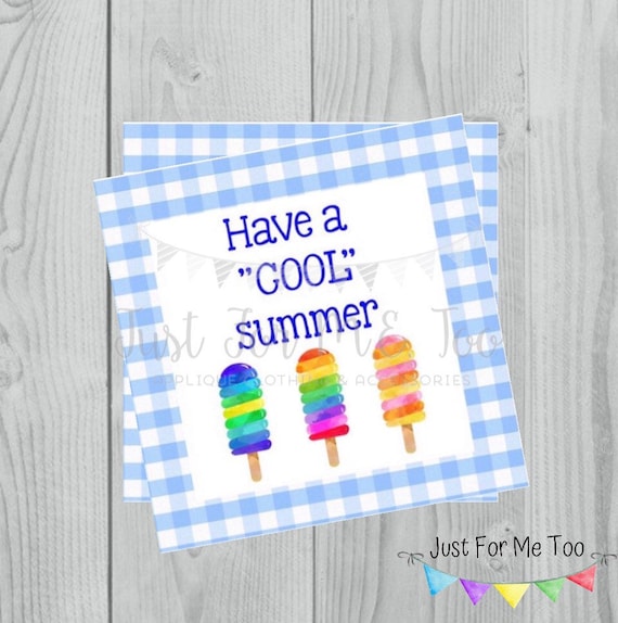 Summer Printable Tags Have a Cool Summer Instant Download | Etsy