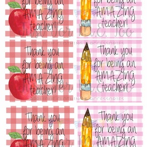Back to School Printable Tags, Instant Download, Teacher Tags, Square Gift Tags, 1st Day of School, Lunchbox Notes, Teacher Gift