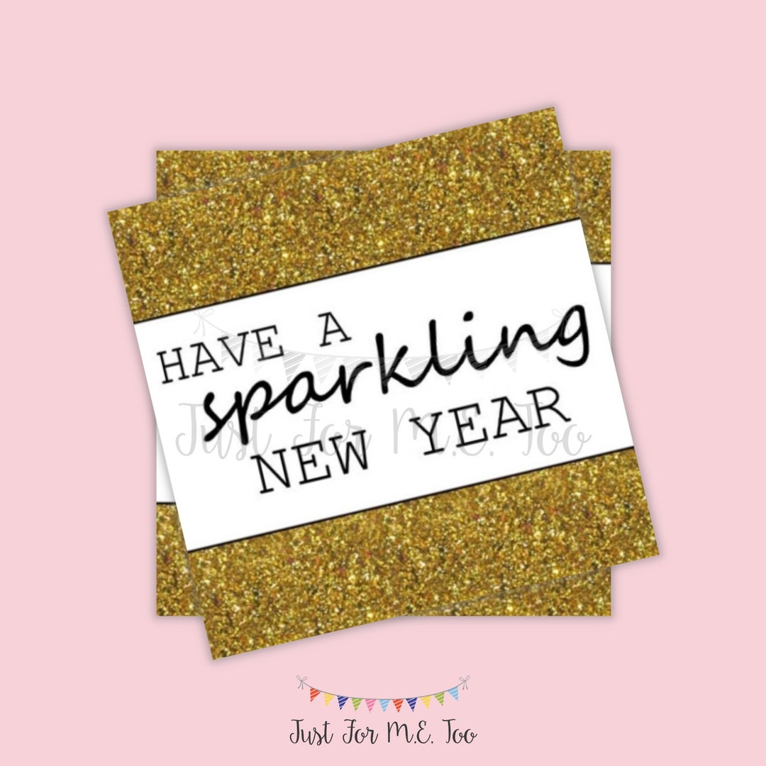 Happy New Year Printable Tag, Instant Download, Gift Tag, 2022 Gift Tag ...