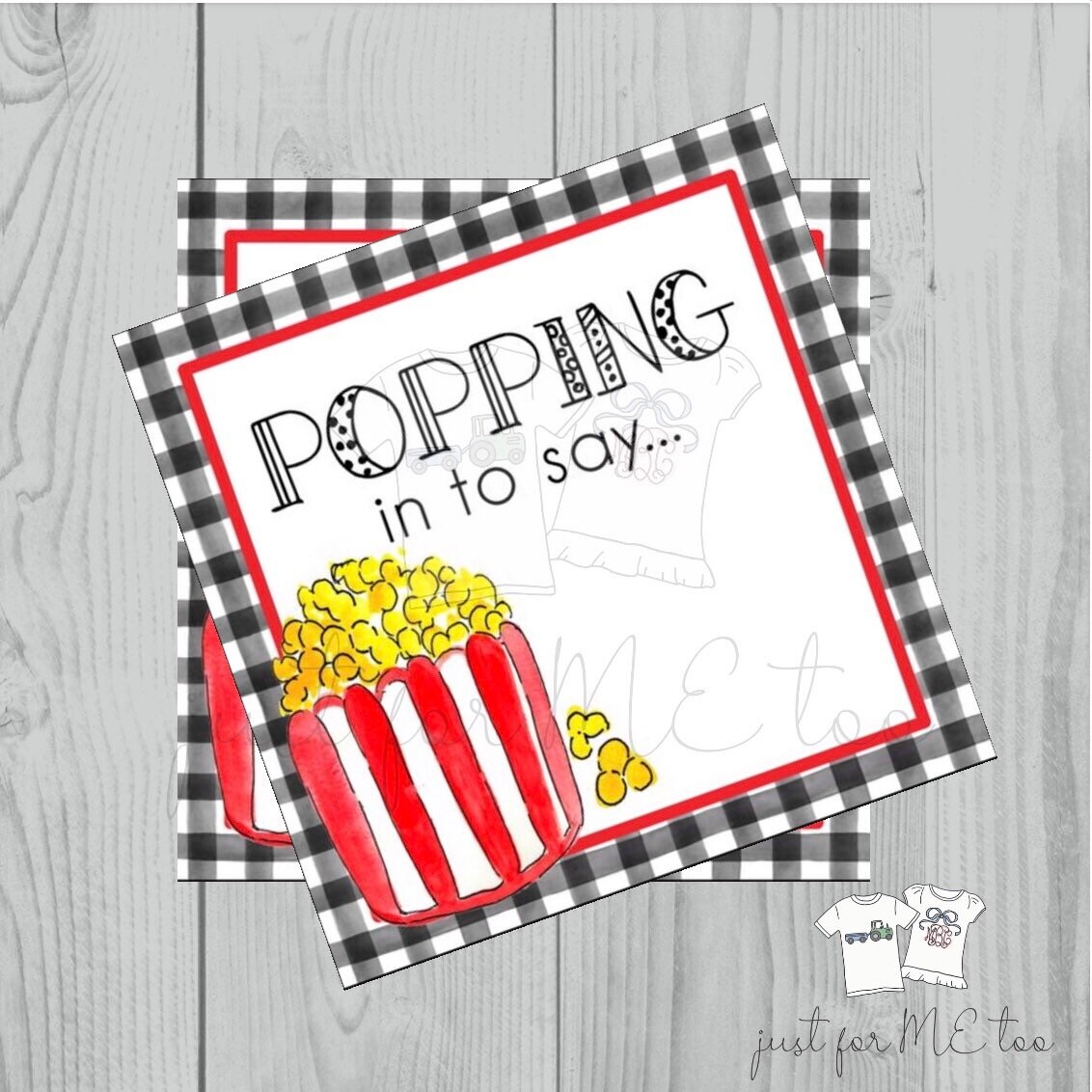 Free Printable Popcorn Tags