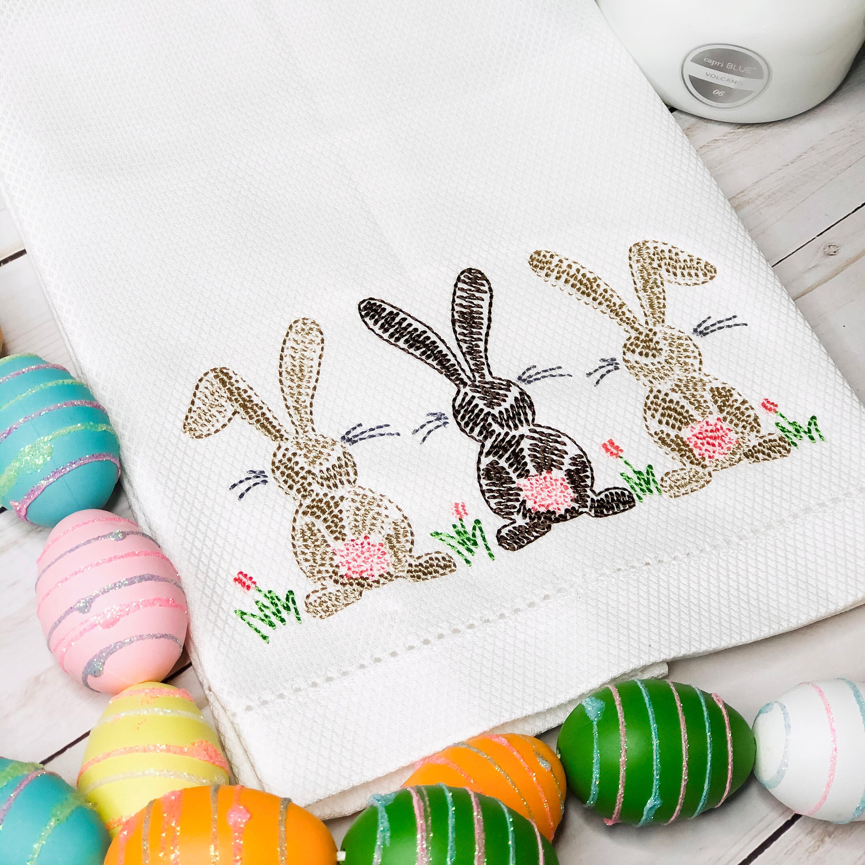Easter Hand Towel, Decorative Towel, Tea Towel, Cotton Hand Towel