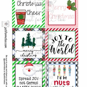 Christmas Bundle 1 Printable Christmas Tags, Instant Download, Christmas Gift Tag, Gifting Tags
