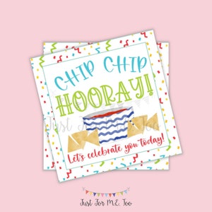 Instant Download Fiesta Tags, Cinco De Mayo Tag, Chip Chip Hooray, Chips and Salsa, Gift, Taco, Cinco De Mayo, Fiesta, Digital Download