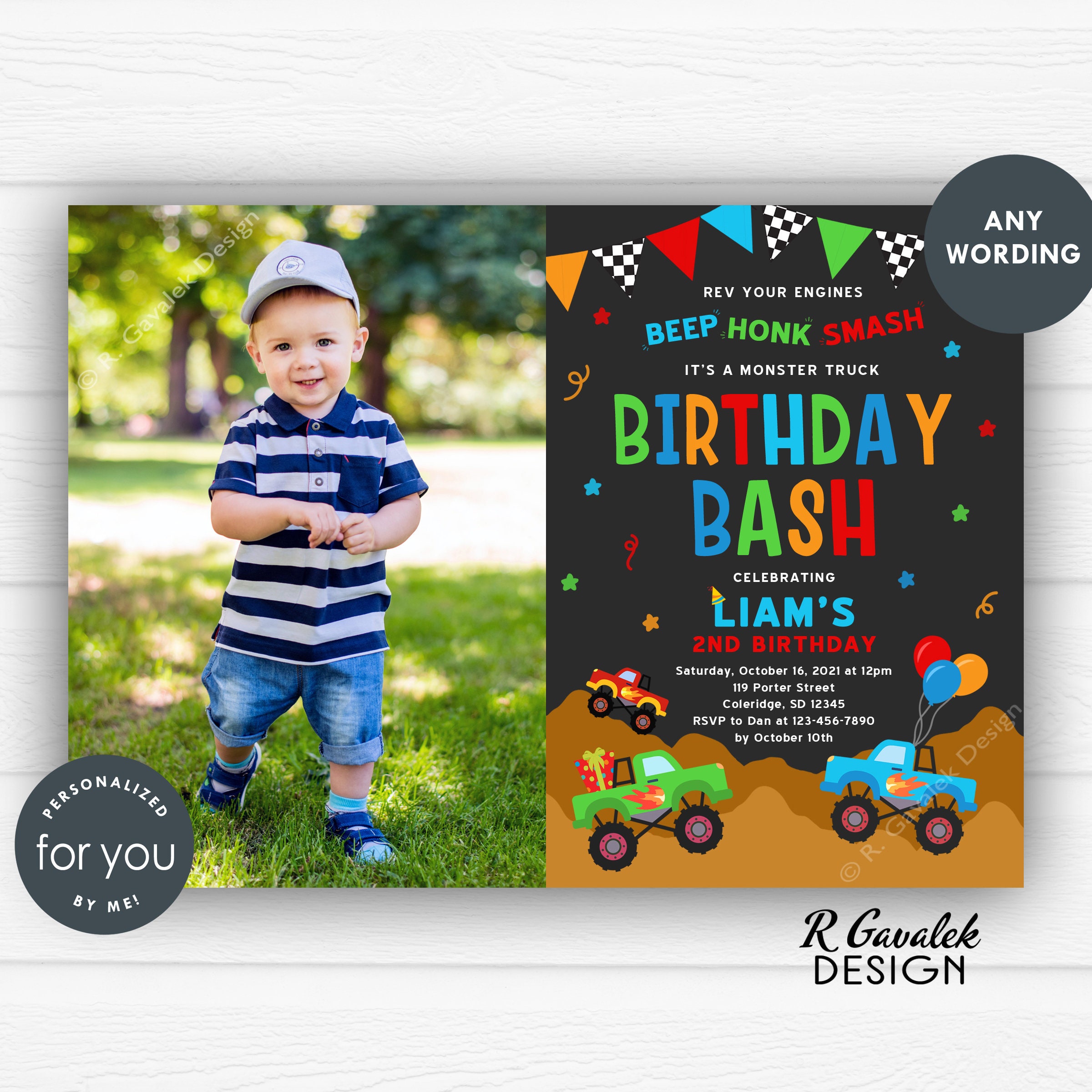 Monster Invitation Etsy Canada