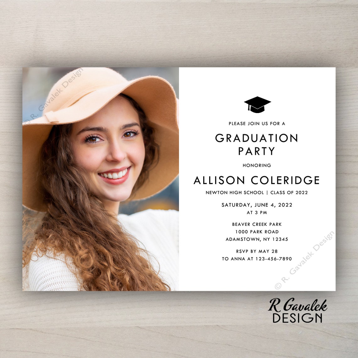 Graduation Party Invitation Personalized Printable Any Etsy