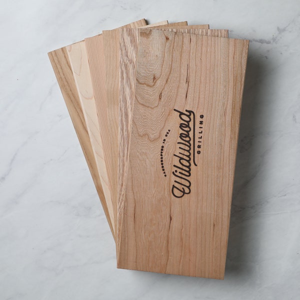 Grilling Planks Sampler, Large: 6 Wood Smoke Flavors - Boyfriend Gift, Husband, For Him, Gift for Dad, For Men, Father's Day Present, BBQ