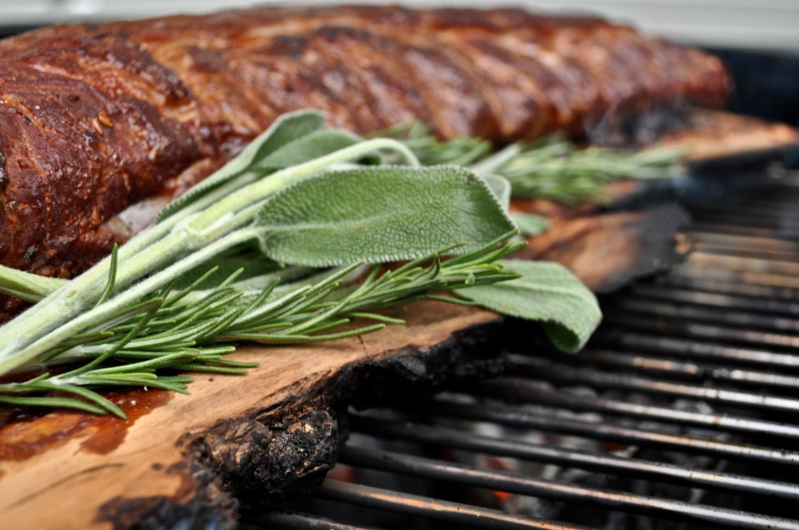 Hickory Wood Grilling Planks Set of 5 Gift Grilling Gift Etsy