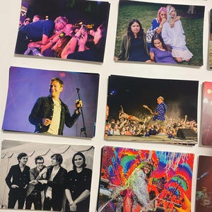 ロック音楽展からのミュージシャンのポスター: ブラー、フェニックス、チャーチズ、NIN ストロークス、スロウダイヴ、イヴス、タマー・ウォーペイント