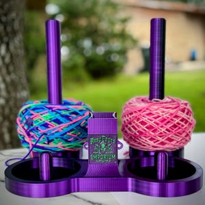 3D Printed Yarn Holder – Smooth-Spinning Tangle-Free Yarn Dispenser for Knitting & Crochet