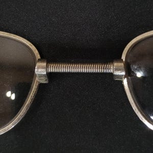 Vintage Metal Wire Rim Round Glasses Nose Rest Bridge‎ Lot of 3 Vintage Round Reading Glasses Sunglasses Antique Wire Rim  main image 3