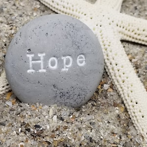 Personalized Clay Stone 1-1/2 inch One Word, Earthy, Bold Tones, Small Gift under 15, Indoor Gardening, Customize Your Word, Prayer Stone image 5