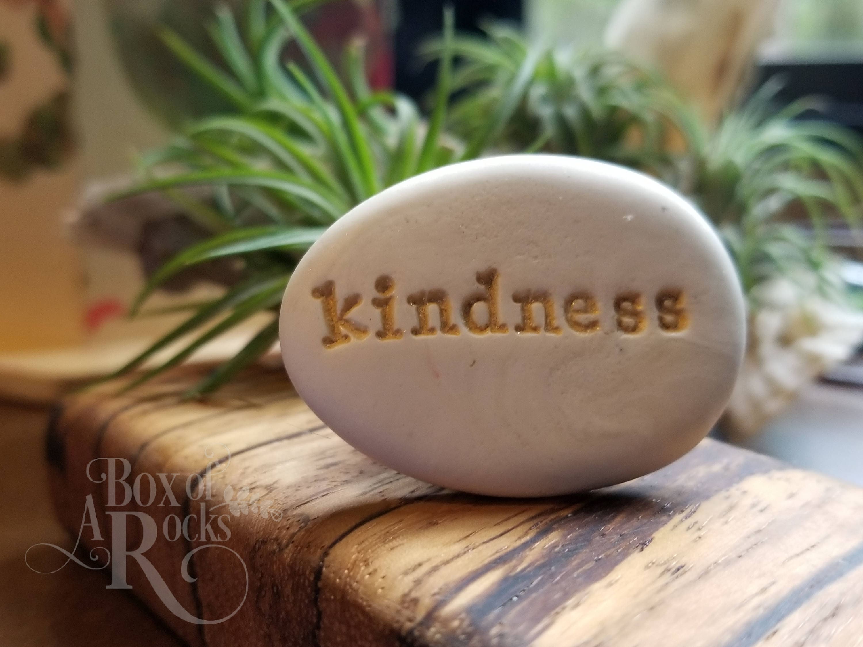 Kindness Stone Spiritual Gift Small Kindness Favors Etsy