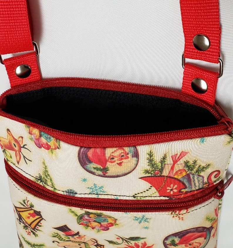 Retro Christmas Bag Crossbody Christmas Purse Holiday Purse Etsy Christmas Purse