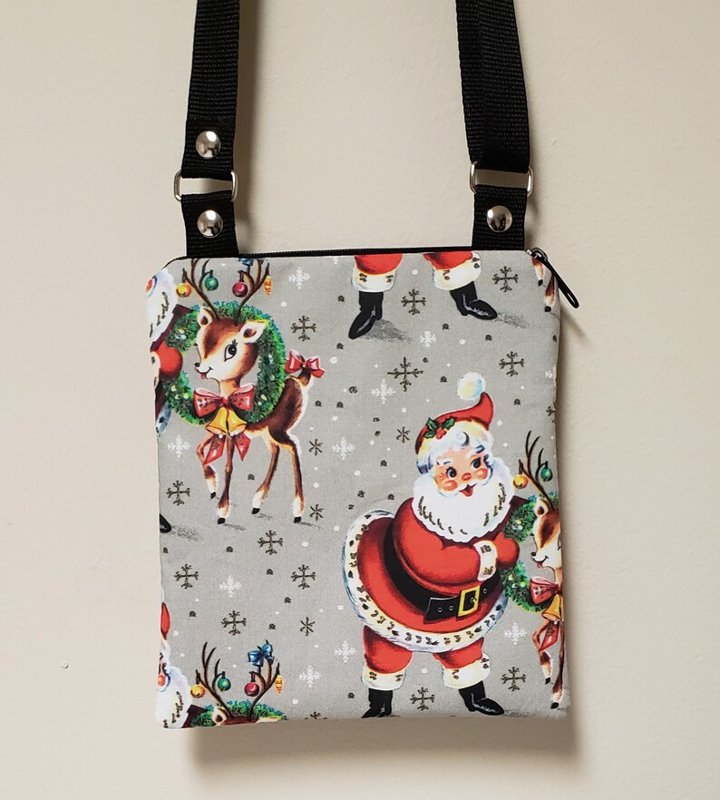 Retro Christmas Bag Crossbody Christmas Purse Holiday Purse Etsy