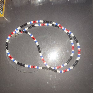 The POW Service Ribbon Necklace - Red, White and Blue  POW/MIA Vietnam