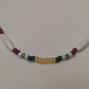 Iraq Service Ribbon Necklace with WHITE separator Beads